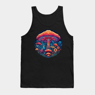 Psychedelic Mushroom Mandala Tank Top